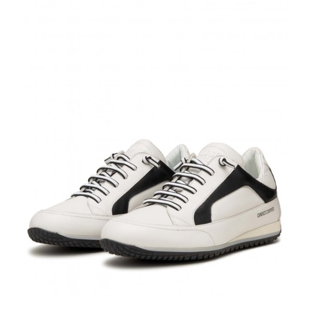 NWT Candice Cooper RUNLO FLASH - Old nappa sneakers - White-Black - Picture 2 of 16
